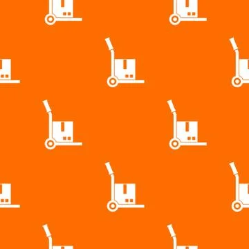 Truck with cargo pattern seamless Illustrazione stock