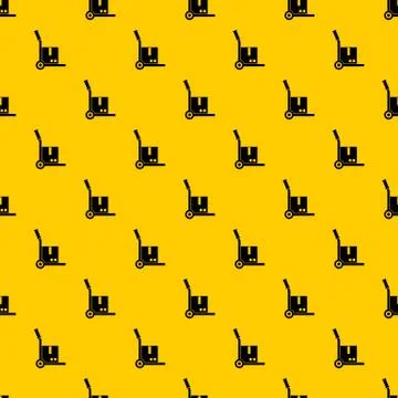 Truck with cargo pattern vector Illustrazione stock