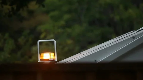 Truck caution light flashing Stock Footage 41435586