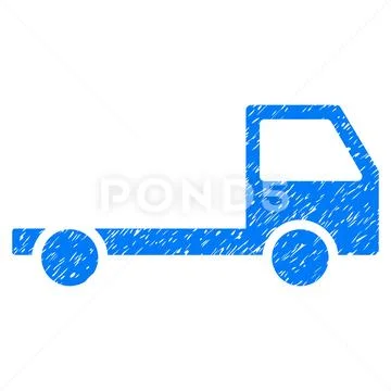 Truck Chassis Grunge Icon Stock Illustration