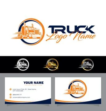 Truck Circle Vector Sign Stock Illustration