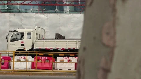 Truck at construction site Video stock 77048784