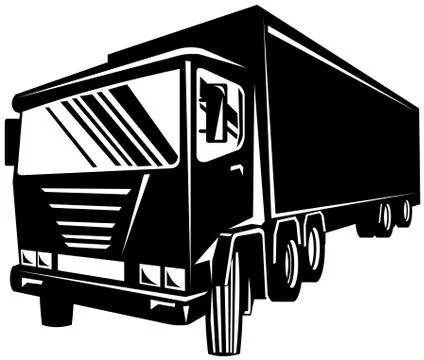 Truck container van Stock Illustration