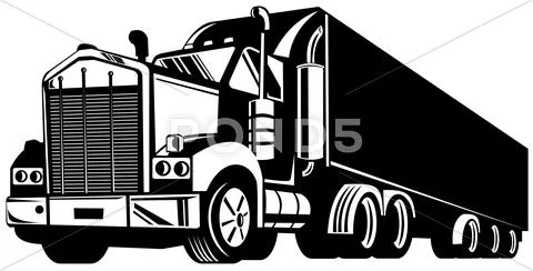 Truck container van Stock Illustration