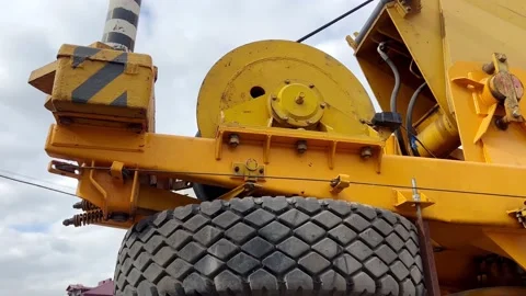 Truck crane Stock Footage 219429777