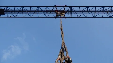 Truck crane in operation Видео 83360702