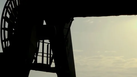 Truck crane in operation Stock Footage 83372125