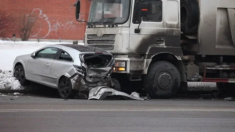 Truck crash Stock Footage 127224315