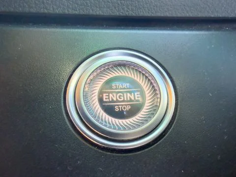Truck dashboard engine power switch 4K Stock Photos