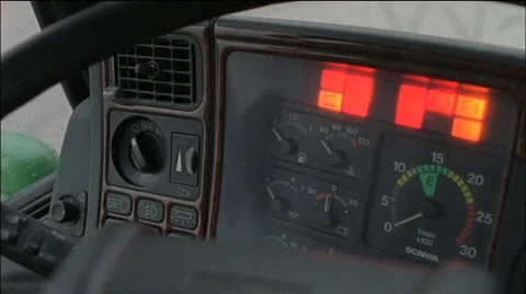 Truck dashboard Stock Footage 2874431
