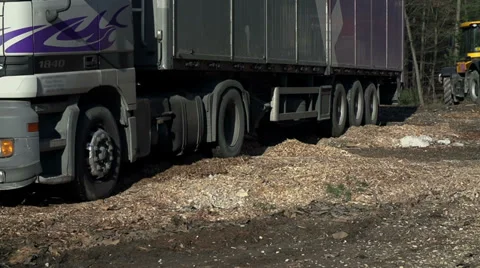 Truck dives back and forth Stock Footage 34125666