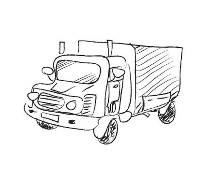 Truck Doodle Stock Illustration