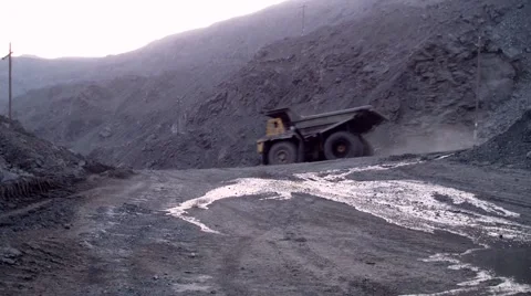 Truck down the road Stock Footage 49393466