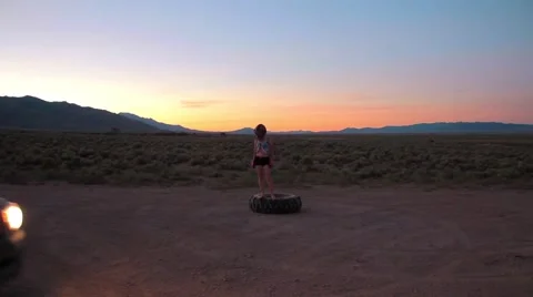 Truck Drift Stock Footage 48632860