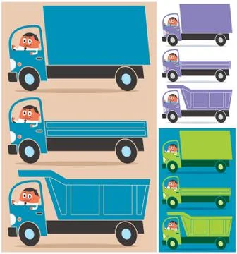 Truck Driver Stock Illustration