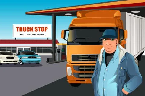Truck driver Stock Illustration