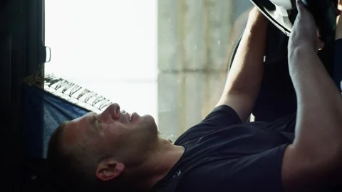 Truck Driver Navigating the Highway Stock Footage 309298532