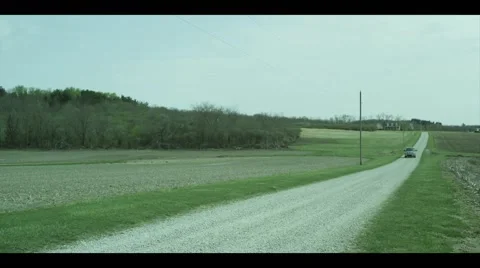 Truck drives by camera 動画素材 47584219