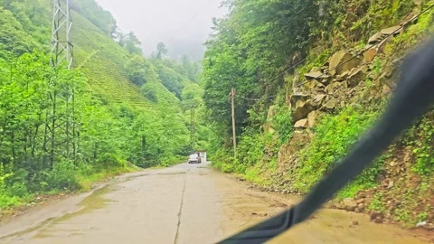 A truck driving down a. Stock Footage 282783272