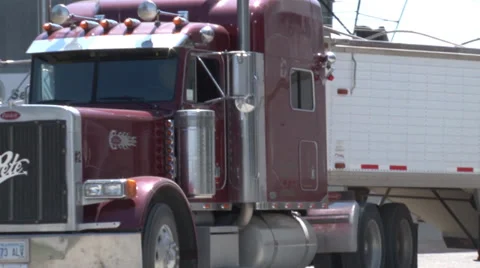 Truck Driving Stock Footage 35578703