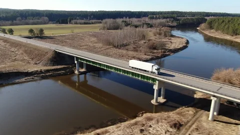 Truck driving Stock Footage 104155357