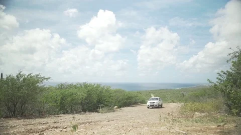 Truck driving up a hill Video stock 80222379