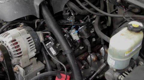 Truck engine Stock Footage 46201074