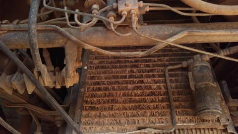 Truck engine. Stock Photos