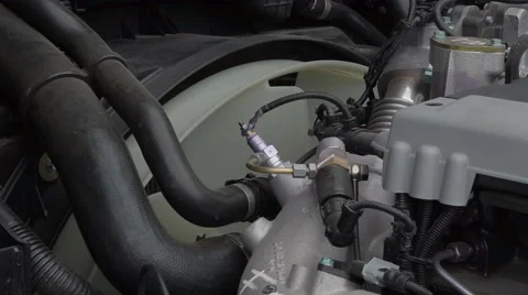 Truck engine starts Stock Footage 52614190