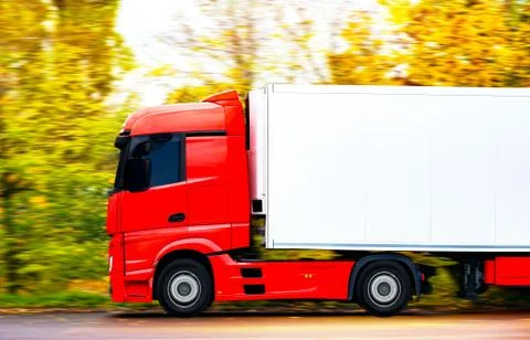 Truck in the fall Stock Photos