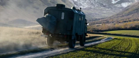 Truck on fields Stock Footage 155551019