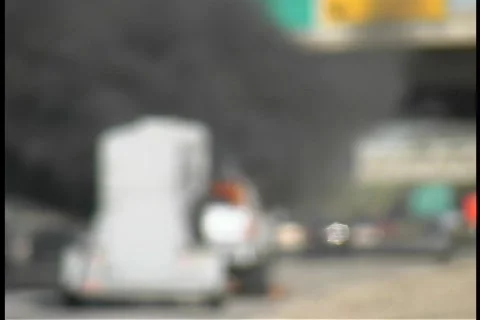 Truck on fire 스톡 동영상 84719