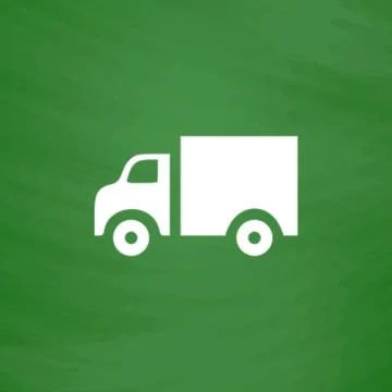 Truck flat icon Stock Illustration