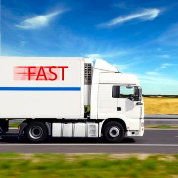 Truck with freight Stock Illustration