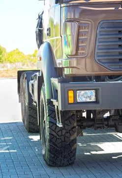 Truck front view Stock Photos