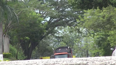 Truck going by Video stock 45869547