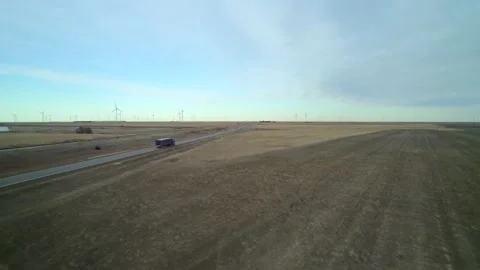 Truck is going on a road to drop location. Stock Footage 225623917