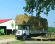 Truck Hauling Hay Bales SD Footage