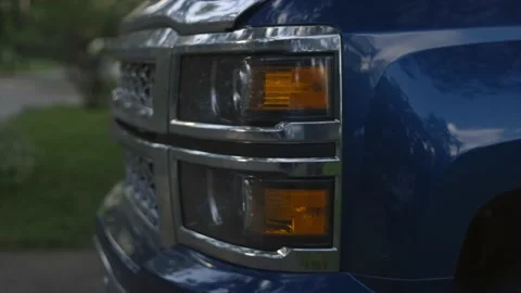 Truck headlights Stock Footage 232870334