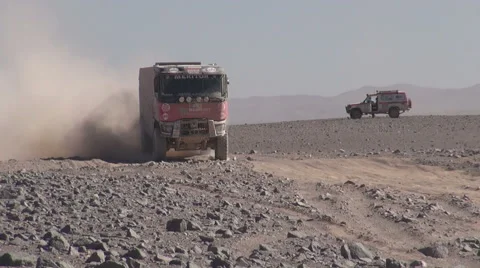 A truck at high speed Stock Footage 49862122