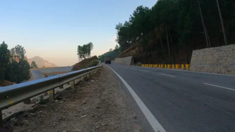 Truck on Highway Stock Footage 145924441