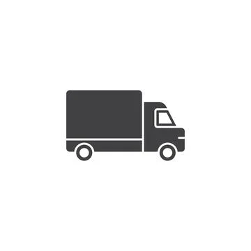 Truck icon in flat style. Freight vector illustration on isolated backgroun.. Stock Illustration