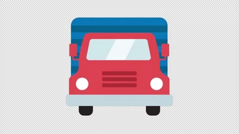Truck Icon Video stock 205066522