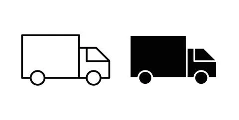Truck icon symbol. Flat Vector illustration Stock Illustration