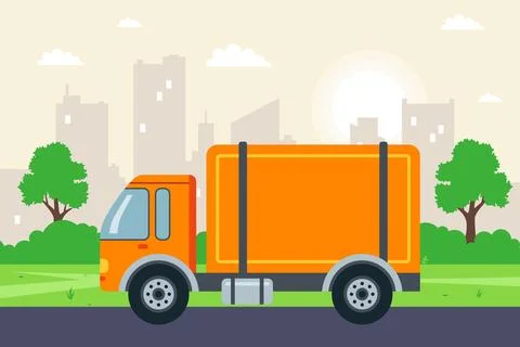 Truck icon for transporting cargo. Stock Illustration
