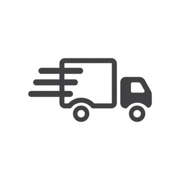 Truck Icon Vector flat design style. Isolated on white background Stock Illustration