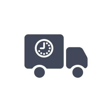 Truck Icon Vector flat design style Stock Illustration