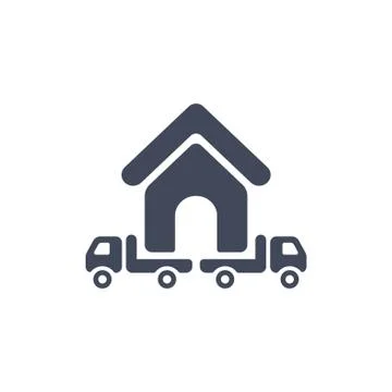 Truck Icon Vector flat design style Stock Illustration