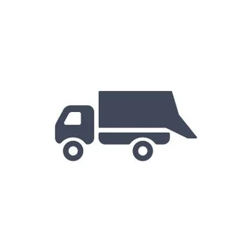 Truck Icon Vector flat design style Stock Illustration