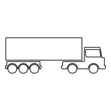 Truck icon vector Stock Illustration